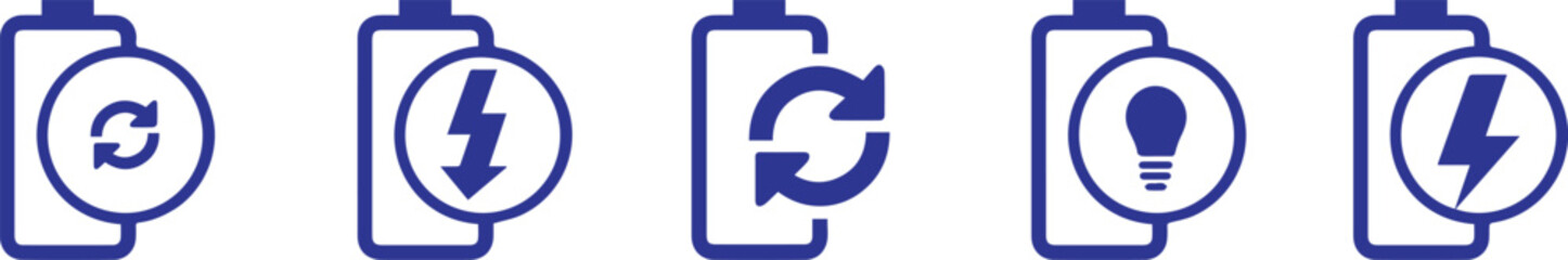 Flat design battery icon representing power, energy, charging status, or electricity. Suitable for technology, electronics, mobile devices, and energy-related projects.