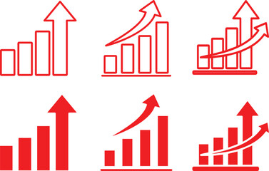 Flat design bar chart and graph icon representing data analysis, business statistics, digital reports, and visual analytics. Perfect for finance, business, and technology projects.vector  symbol.