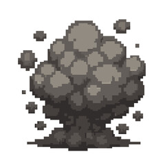 Pixel art explosion