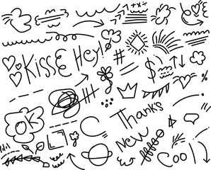 Obraz premium hand drawn seamless pattern illustration design