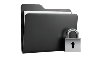 Locked File Folder with Papers