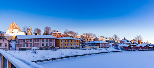 winter landscape, porvoo, finland