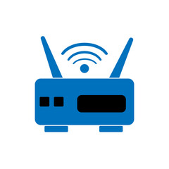 flat vector icon of wifi sign