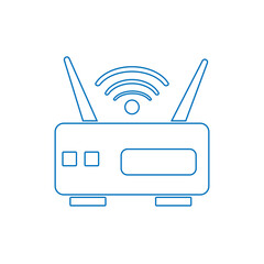 flat vector icon of wifi sign
