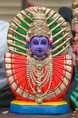 Renuka  yellamma devi doll at street Market for golu festival