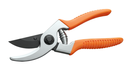 Pruning Shears with Orange Handles