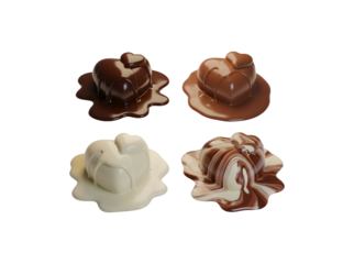3D rendering of a melting chocolate heart Looks so delicious!