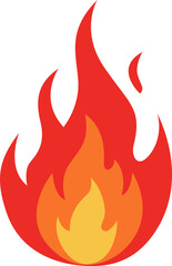 Burning fire illustration