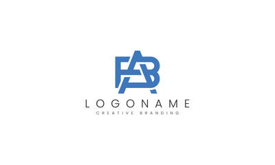 Fototapeta premium Minimalist BA Logo for Branding and Identity.