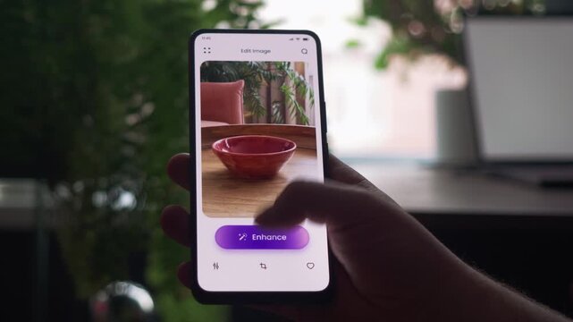AI turns phone snapshot into studio product photo for a small ceramic online store.
