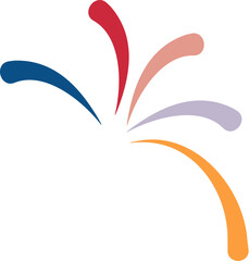 Colorful Abstract Splash Shapes