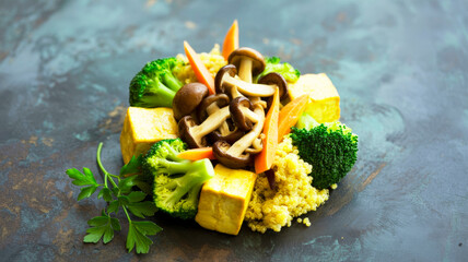 fresh vegetables on a plate