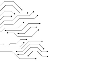 Obraz premium Abstract Tech Background: Minimalist Circuit Board Pattern