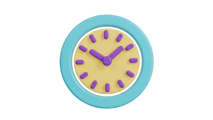 3D Rendering of a Cartoon Clock