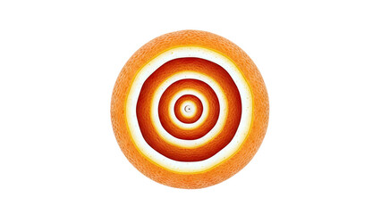 Abstract Orange Slice Tunnel
