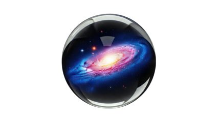 Galaxy in a Glass Sphere