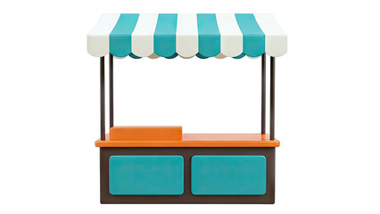 Striped Awning Stall