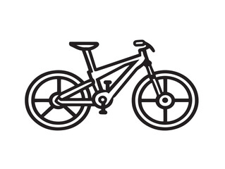 Fototapeta premium Stunning Mountain Bike Illustration Featuring Dynamic Outdoor Sport Energy 