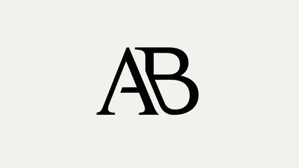 Large Letter Logo Design AB. © A.CHOMSIN