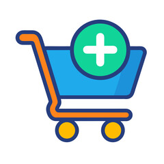 Add to Cart and Online Shopping Illustration