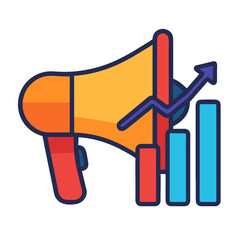 Marketing Promotion and Business Growth Illustration