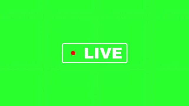 Go live with confidence using this professional "LIVE" button overlay, perfect for your next streaming or broadcast event. 