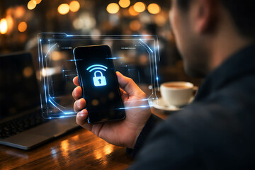 Secure WiFi Connection on Smartphone in Cafe Environment