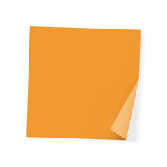 craft Sticky Note with Curled Corner