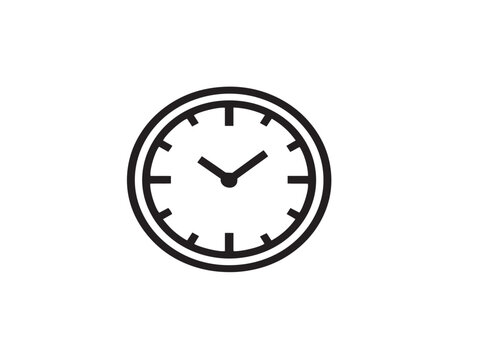 Modern time awareness illustration with clean balanced design