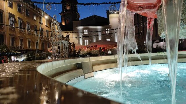 fountain in Rijeka, Croatia