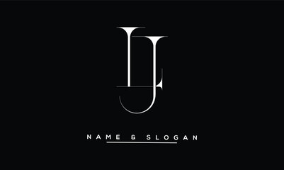 JL, LJ Abstract Letters Logo Monogram
