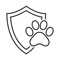 Pet Protect Line Icon Set