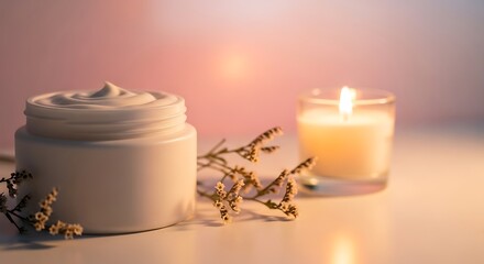 Luxurious skincare products for relaxation and self-care routine