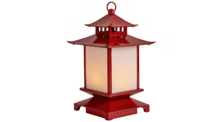 Red Chinese lantern red lantern isolated product isolated on a transparent background