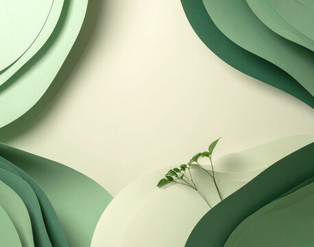 Modern Green Tech Future Background