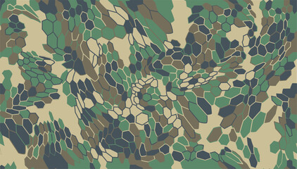 seamless camouflage pattern with green, black, cream and brown colors © juragan lensa manual