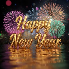 Happy new year celebration