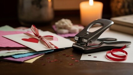 Crafting Station with Stationery and Tools.