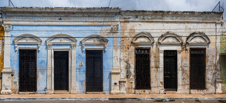 fa&ccedil;ades color&eacute;es de la ville de Campeche, Panorama