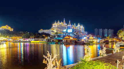 Starry Night Market in Xishuangbanna, Yunnan, China