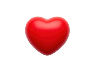 Fototapeta premium Red heart icon isolated on transparent background