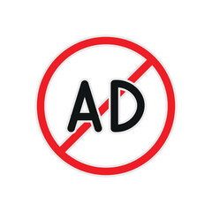 AD Blocker Sticker