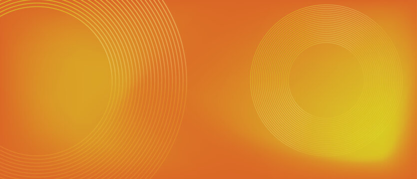 abstract Futuristic technology concept. circle glowing lines on dark background. Horizontal banner template. Suit for poster, cover, banner, brochure, website