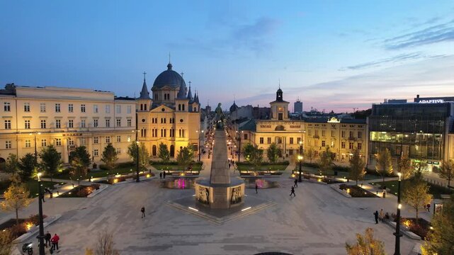 Plac Wolności, Ł&oacute;dź, Polska	