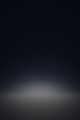 Obraz premium Abstract backdrop black background. Minimal empty space. 3D rendering of an illustration