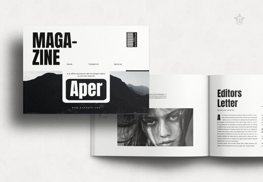 Simple Magazine Landscape Layout