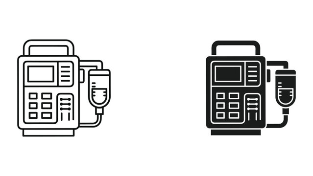 Dialysis Machine Vector Illustration
