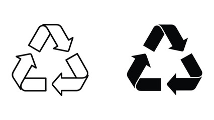 Obraz premium Recycling Symbols Vector Illustration