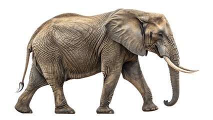 Fototapeta premium adult-african-elephant--side-view--realistic-skin-