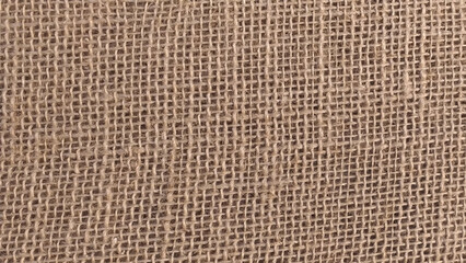 Fototapeta premium Hessian sackcloth burlap woven texture background. canvas bag empty space for text.